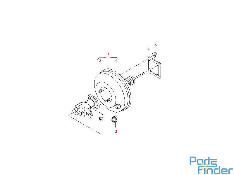 Σερβόφρενο 8Z1614206 - Audi A2