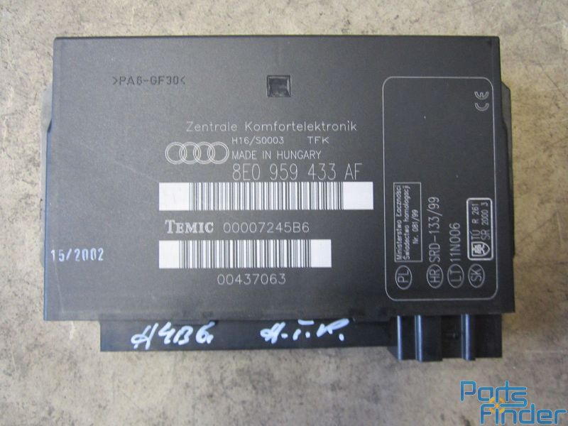 Μονάδα άνεσης 8E0959433AF - Audi A4 