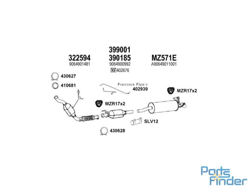 Catalysator - Mercedes-Benz Sprinter 515Cdi 150hp